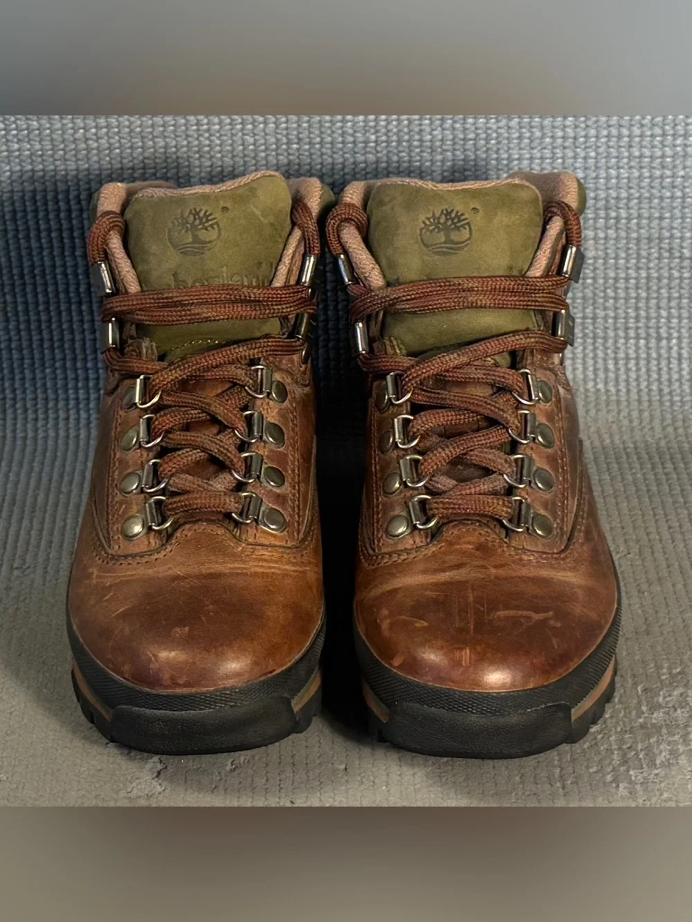 Timberland Euro Hiker 95310 Brown Leather Hiking Boot Men's Size 5